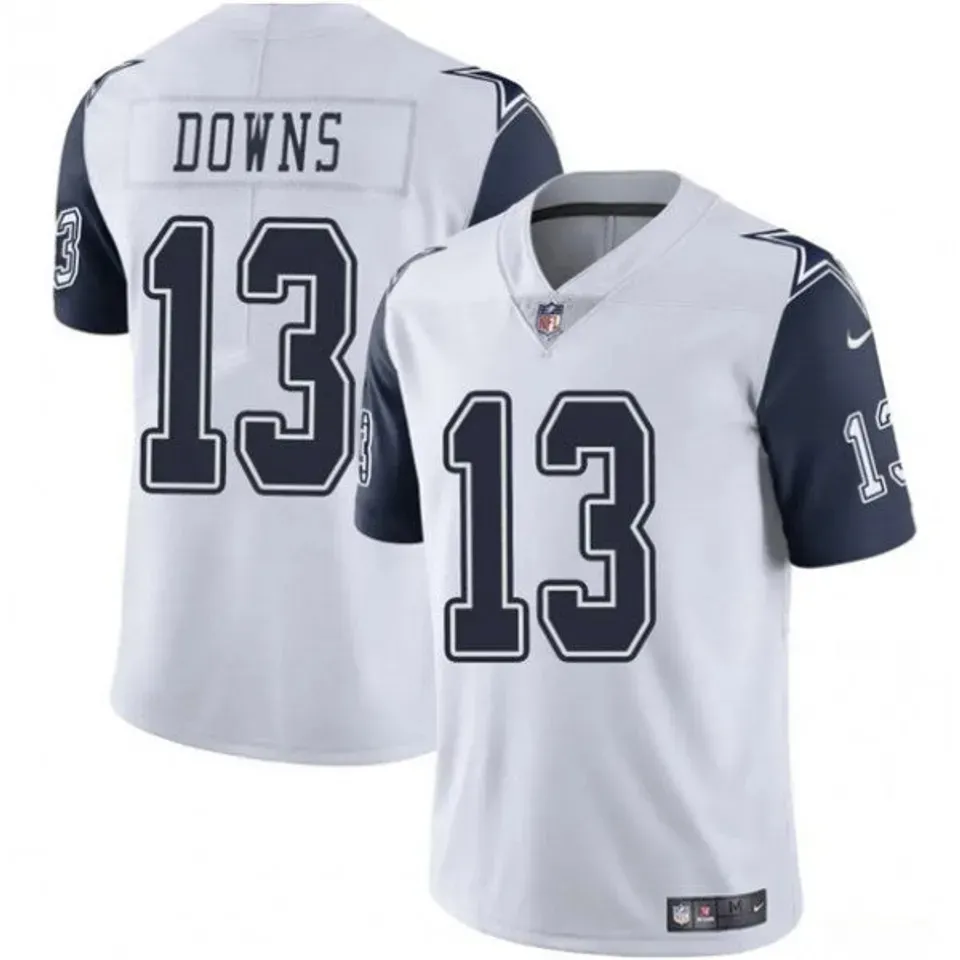 Custom Dallas Cowboys Football Jersey White Personalized Name Number