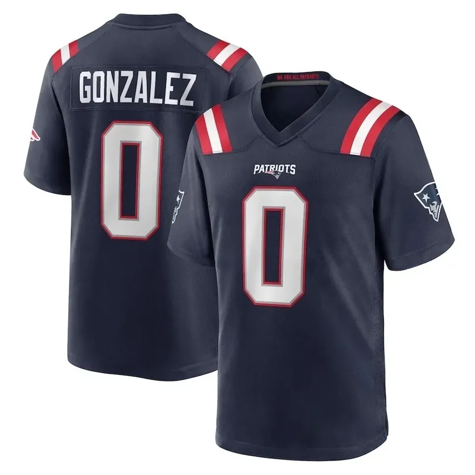 Custom New England Patriots Football Jersey Navy Personalized Name Number