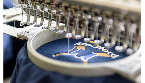 Premium embroidery for custom jerseys