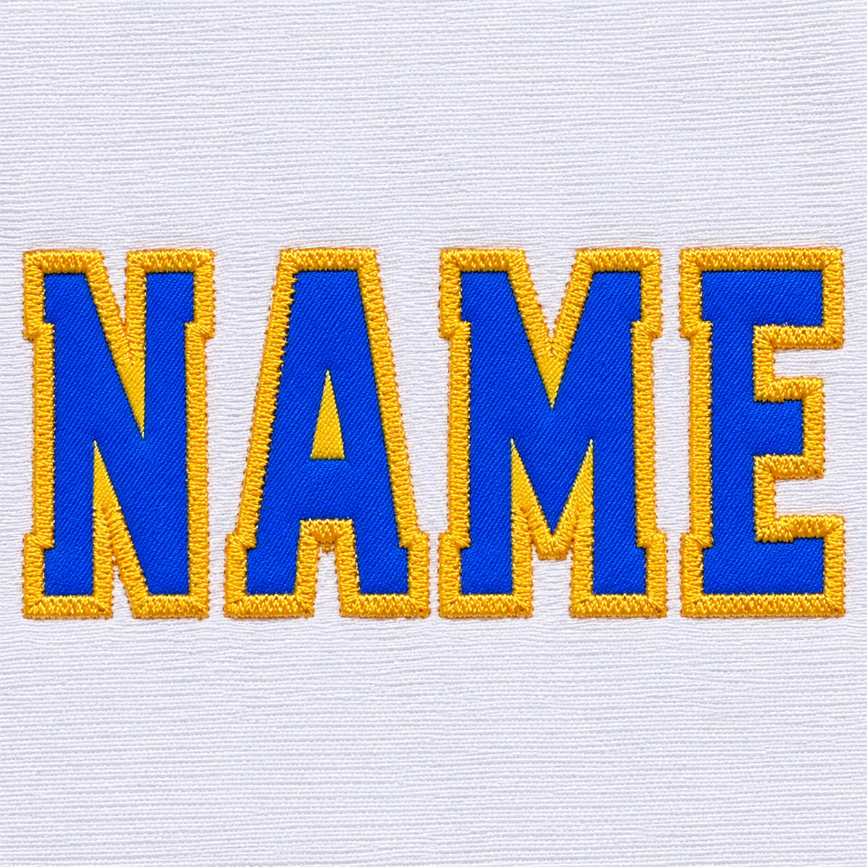 Football embroidery sample 1